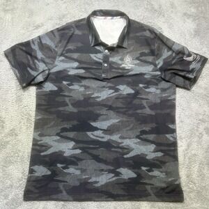 Puma x Volition America Golf Polo Shirt Men XL Gray Camo DryCell Trump National